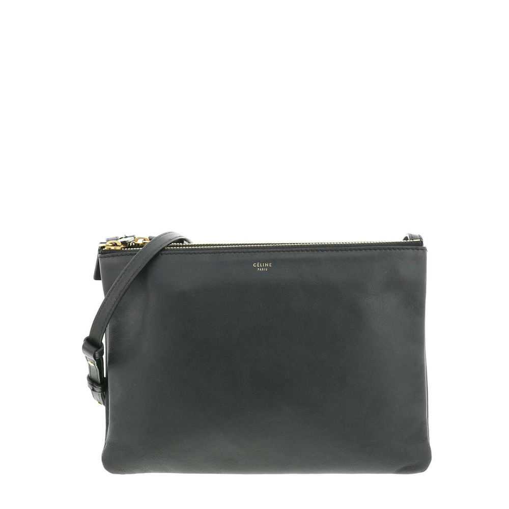 CELINE Trio Bag Shoulder Messenger Black